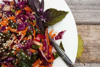 Asian-Inspired Cabbage and Swiss Chard Salad